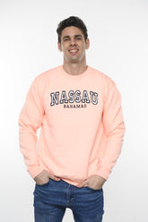 Peach Uni-Sex Crewneck Long Sleeve