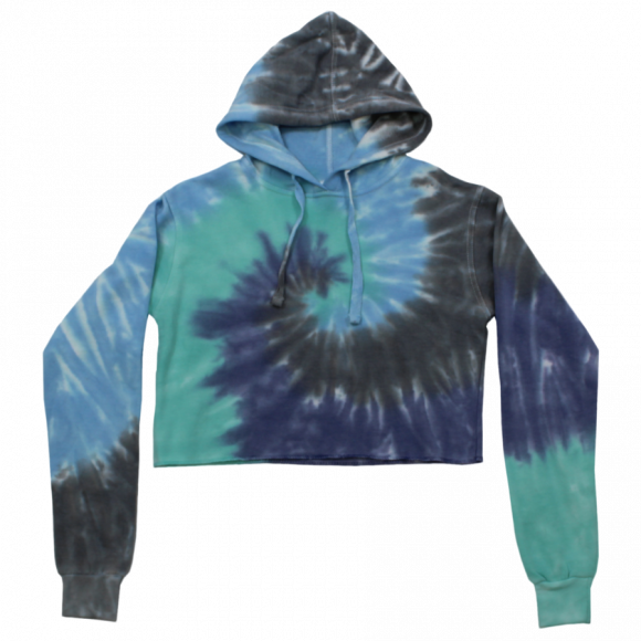 Junior Tie-Dye Croptop Hoodie #504