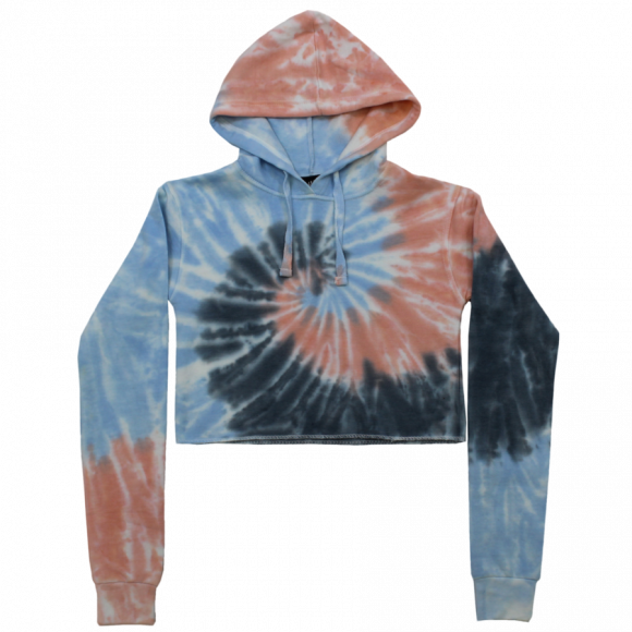 Junior Tie-Dye Croptop Hoodie #505