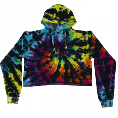 Junior Tie-Dye Croptop Hoodie #507