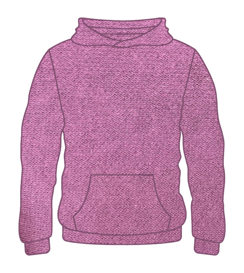 Youth Solid Hoodie Berry H-100