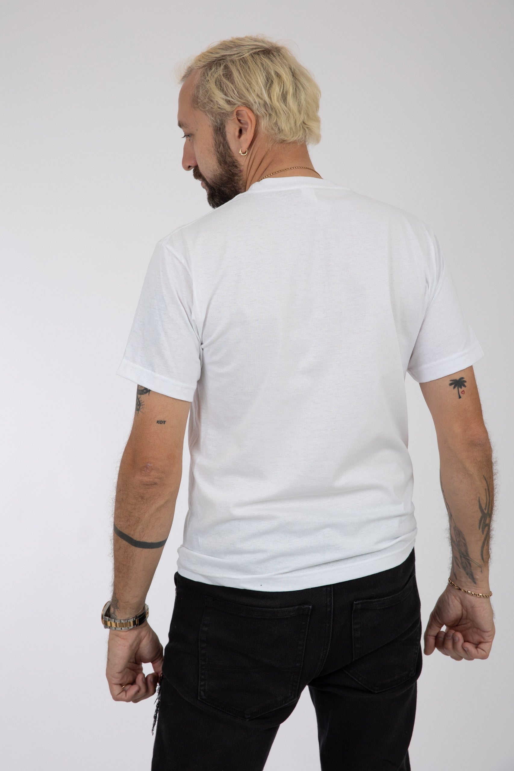 Adult Solid T-shirt Bleached White