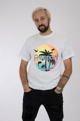 Adult Solid T-shirt Bleached White