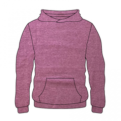 Youth Hoodie Heather Maroon