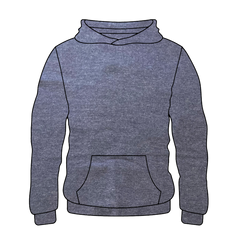 Youth Hoodie Heather Navy