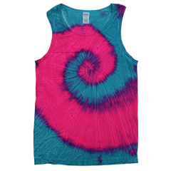 Tie-Dye Tank Top Pink Sea - TD-TT