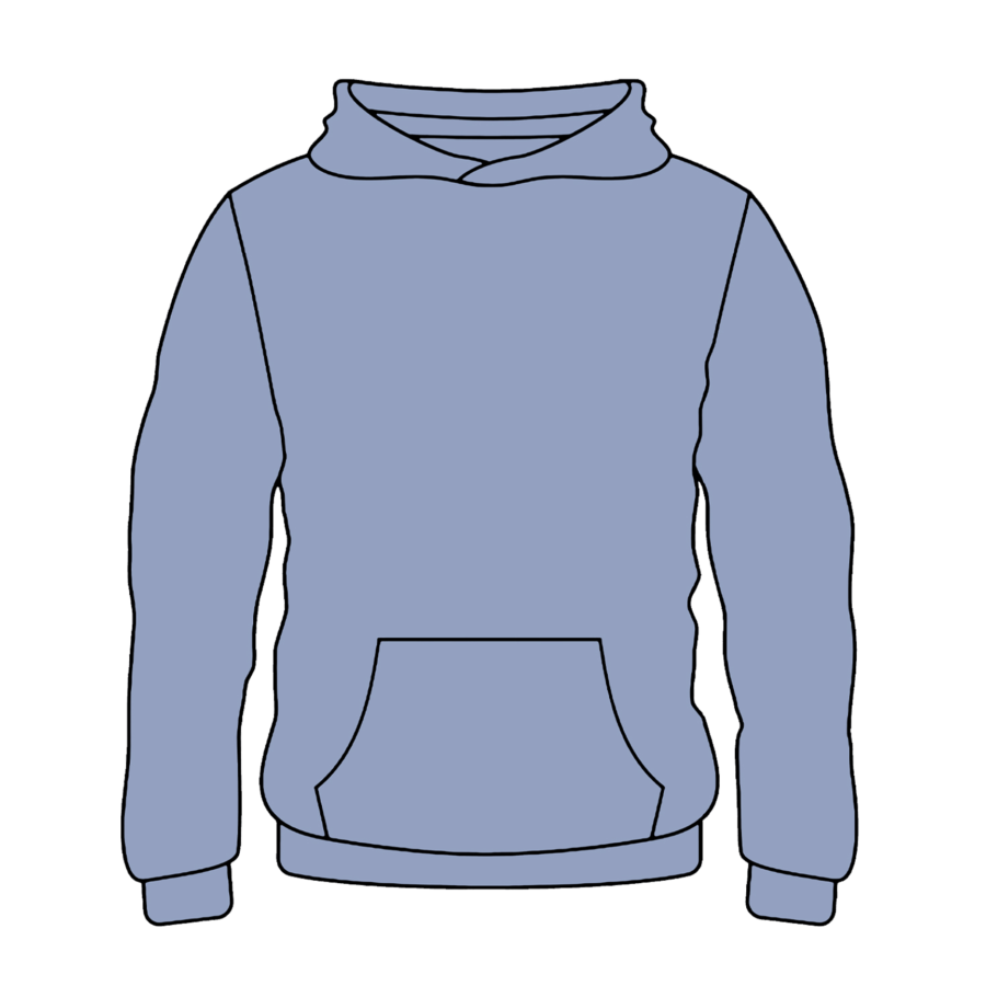 Youth Hoodie Sax Blue