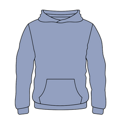 Youth Hoodie Sax Blue