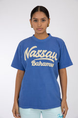 Adult Solid T-shirt Mystic Blue