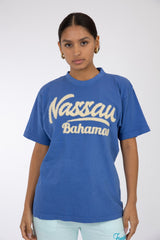 Adult Solid T-shirt Mystic Blue