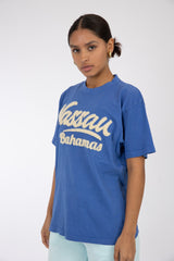 Adult Solid T-shirt Mystic Blue