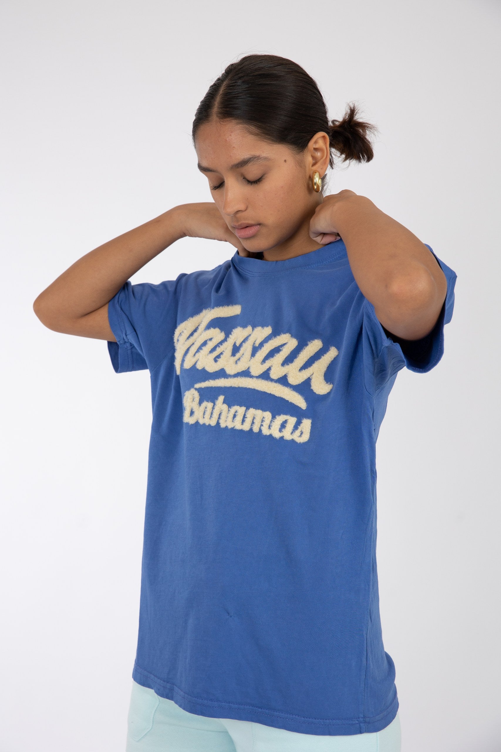 Adult Solid T-shirt Mystic Blue