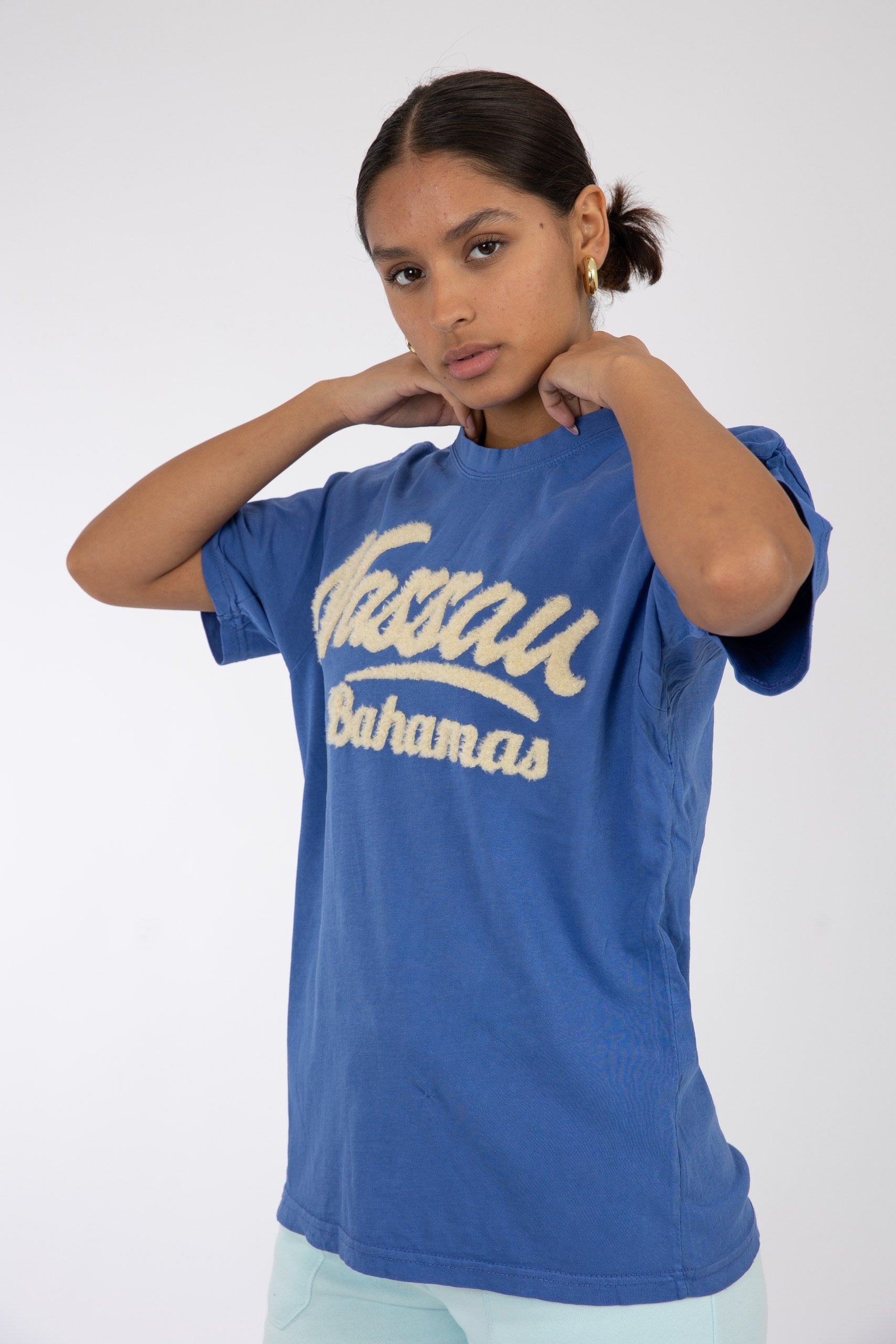 Adult Solid T-shirt Mystic Blue
