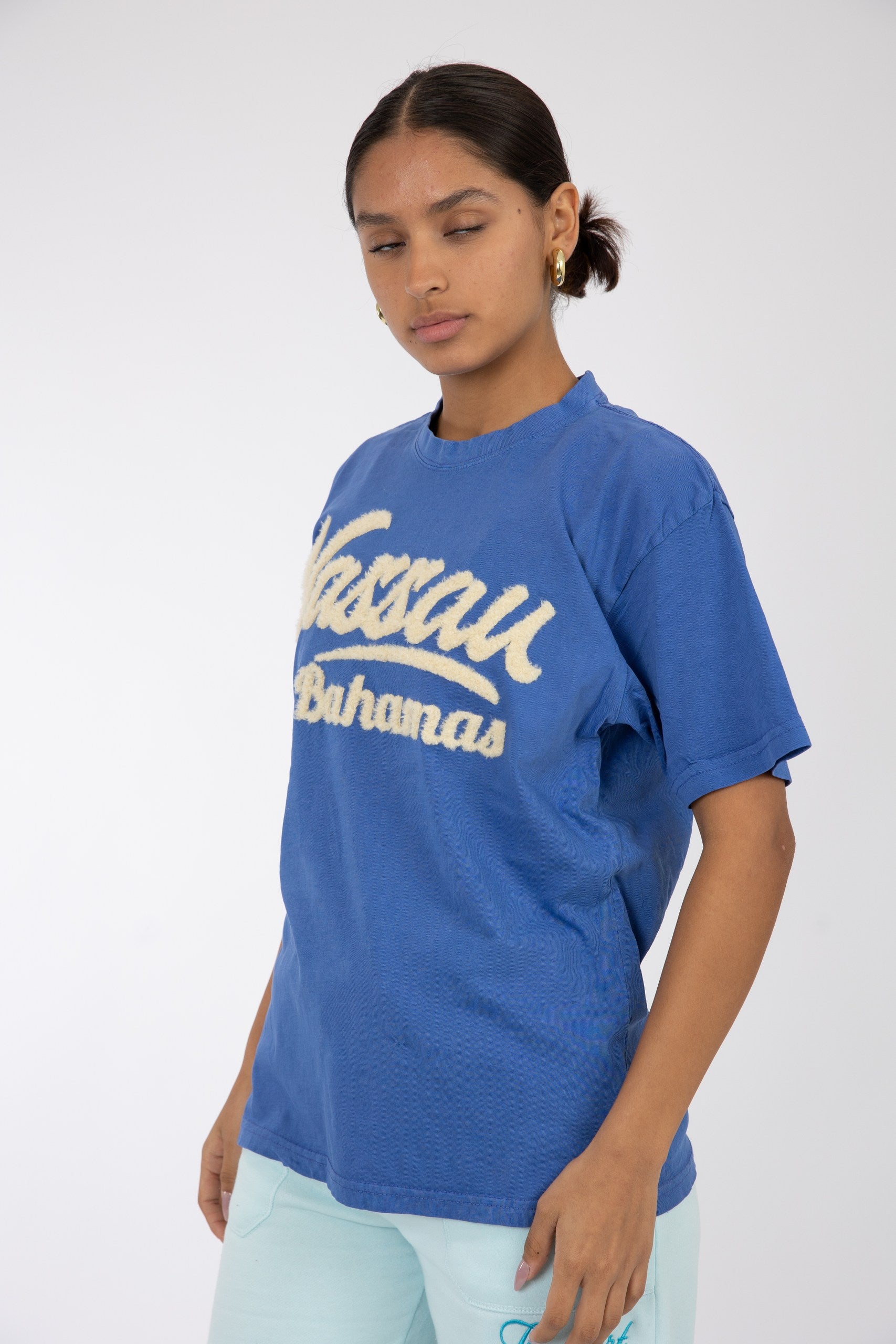 Adult Solid T-shirt Mystic Blue