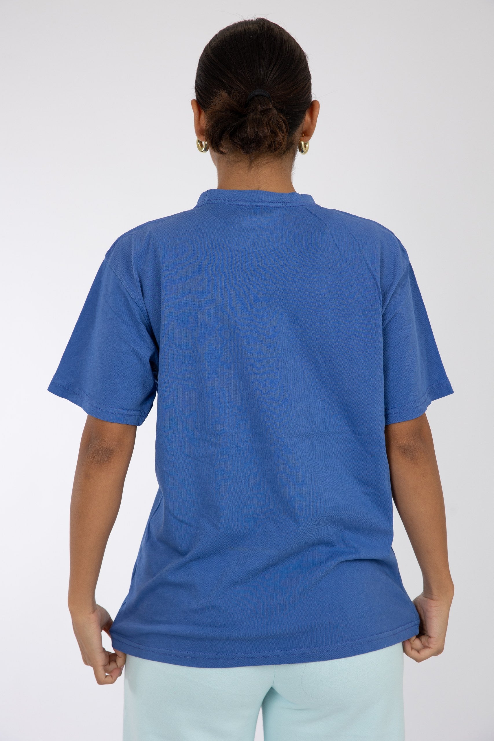 Adult Solid T-shirt Mystic Blue