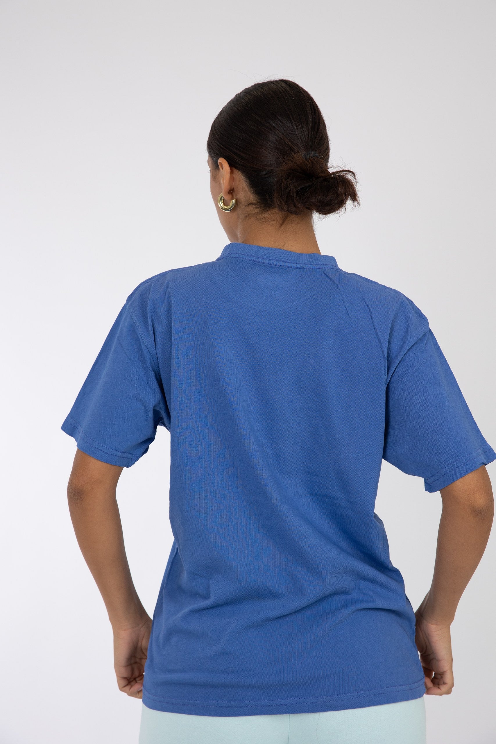 Adult Solid T-shirt Mystic Blue