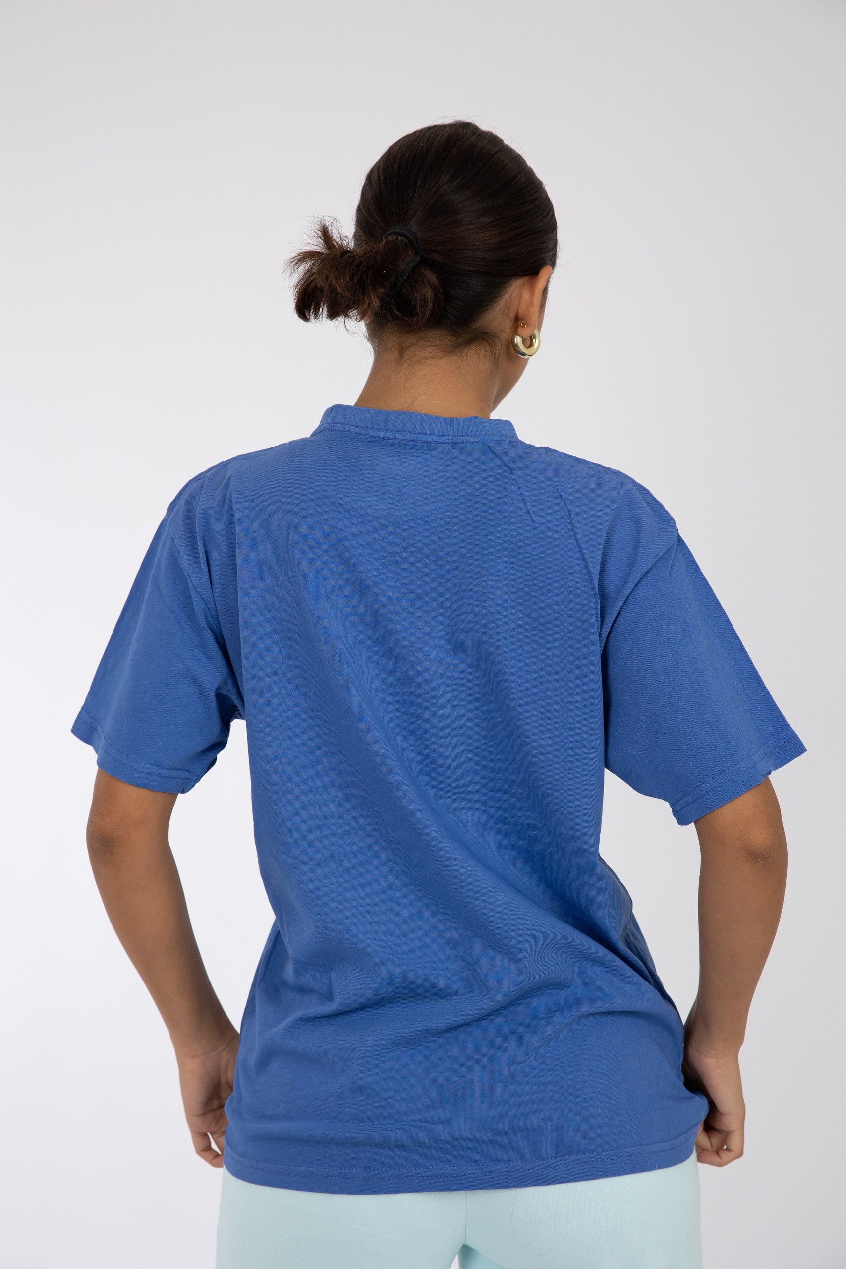 Adult Solid T-shirt Mystic Blue