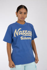 Adult Solid T-shirt Mystic Blue