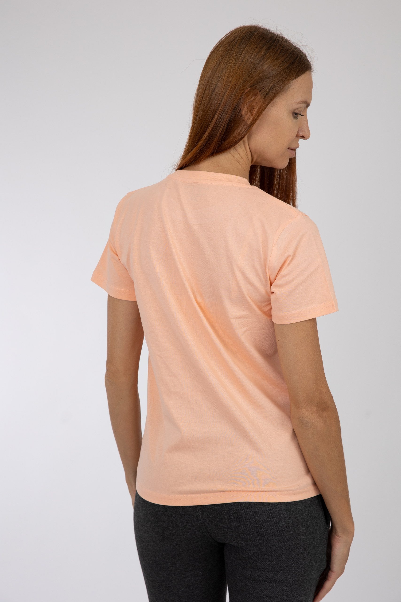 Adult Solid T-shirt Light Peach