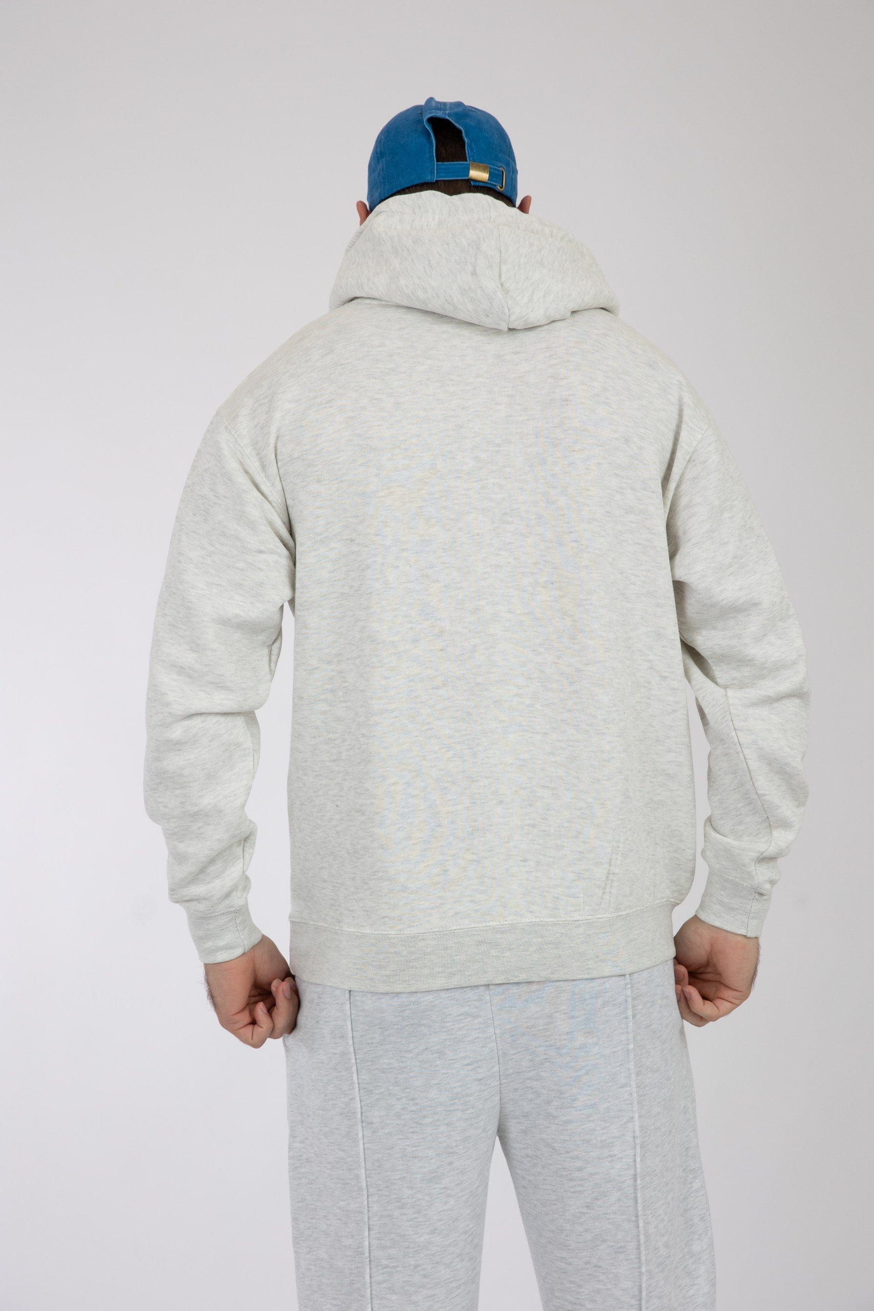 Adult Solid Hoodie Ash Grey