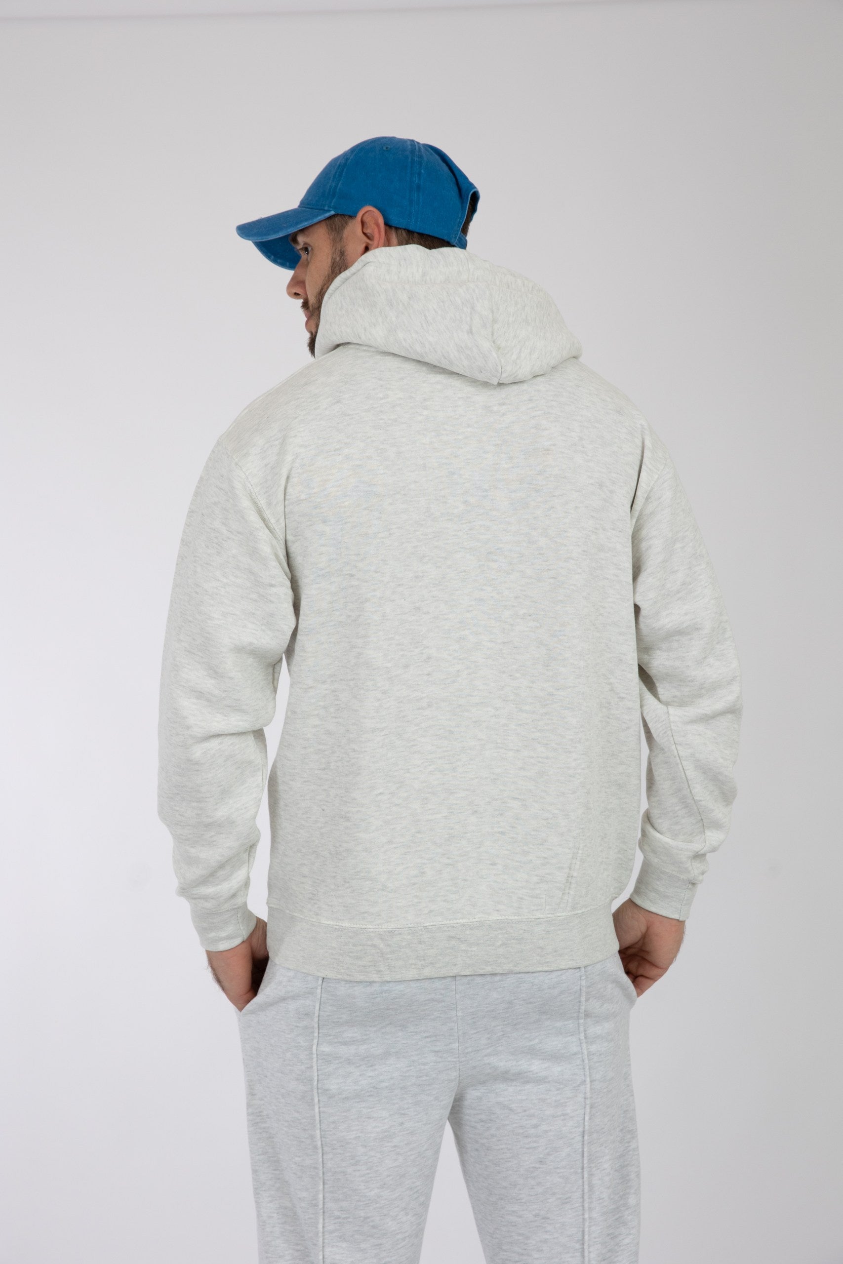 Adult Solid Hoodie Ash Grey