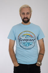Adult Solid T-Shirts Sky Blue