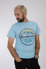 Adult Solid T-Shirts Sky Blue