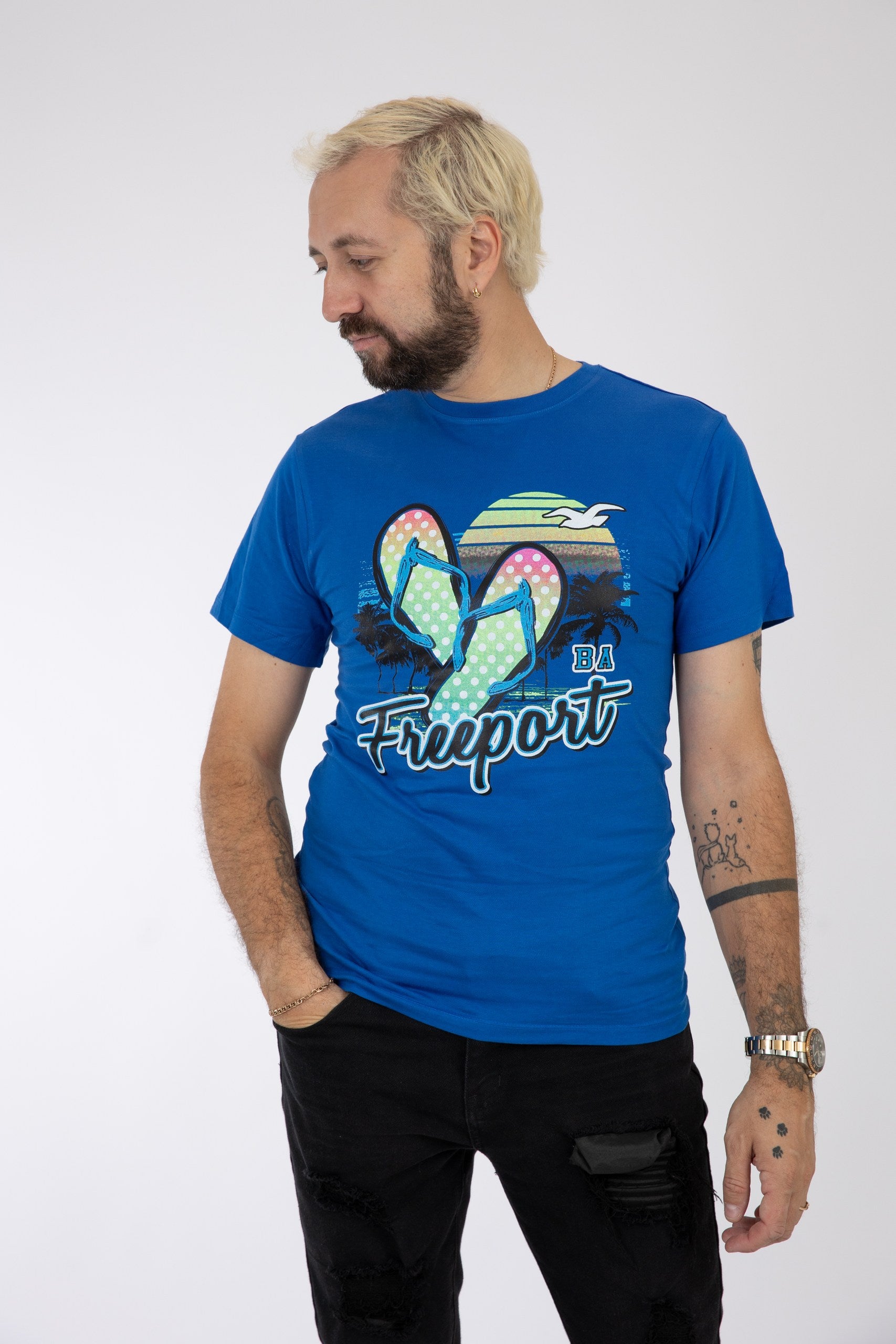 Adult Solid T-Shirts Royal Blue