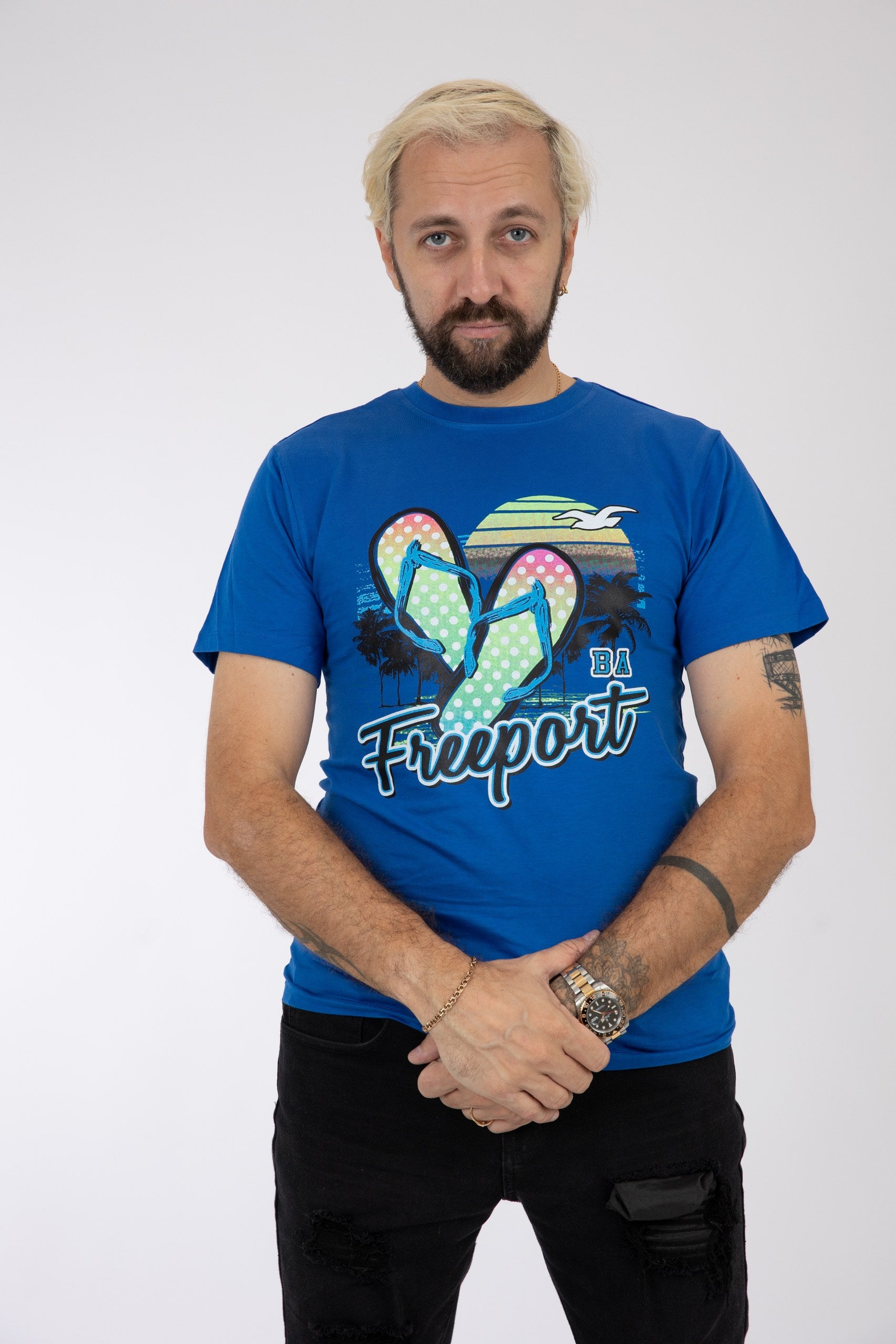 Adult Solid T-Shirts Royal Blue