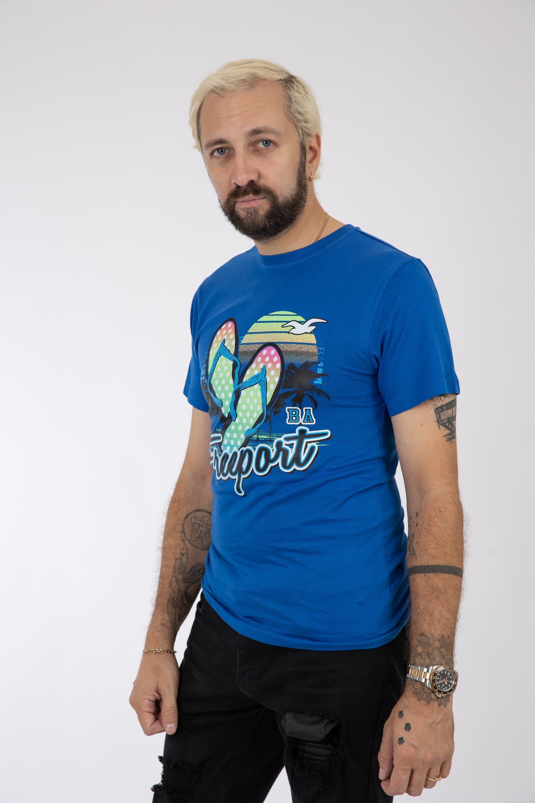 Adult Solid T-Shirts Royal Blue