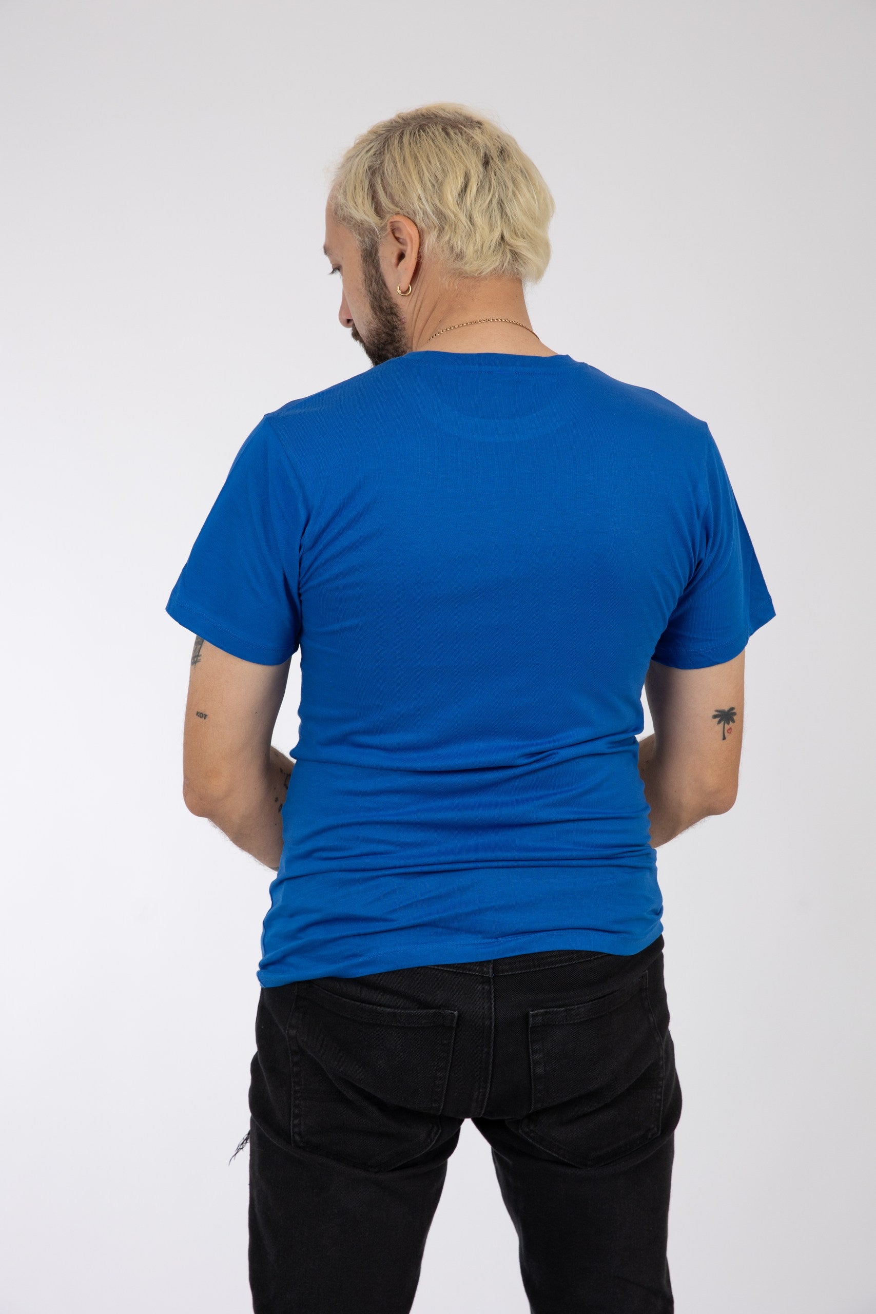 Adult Solid T-Shirts Royal Blue