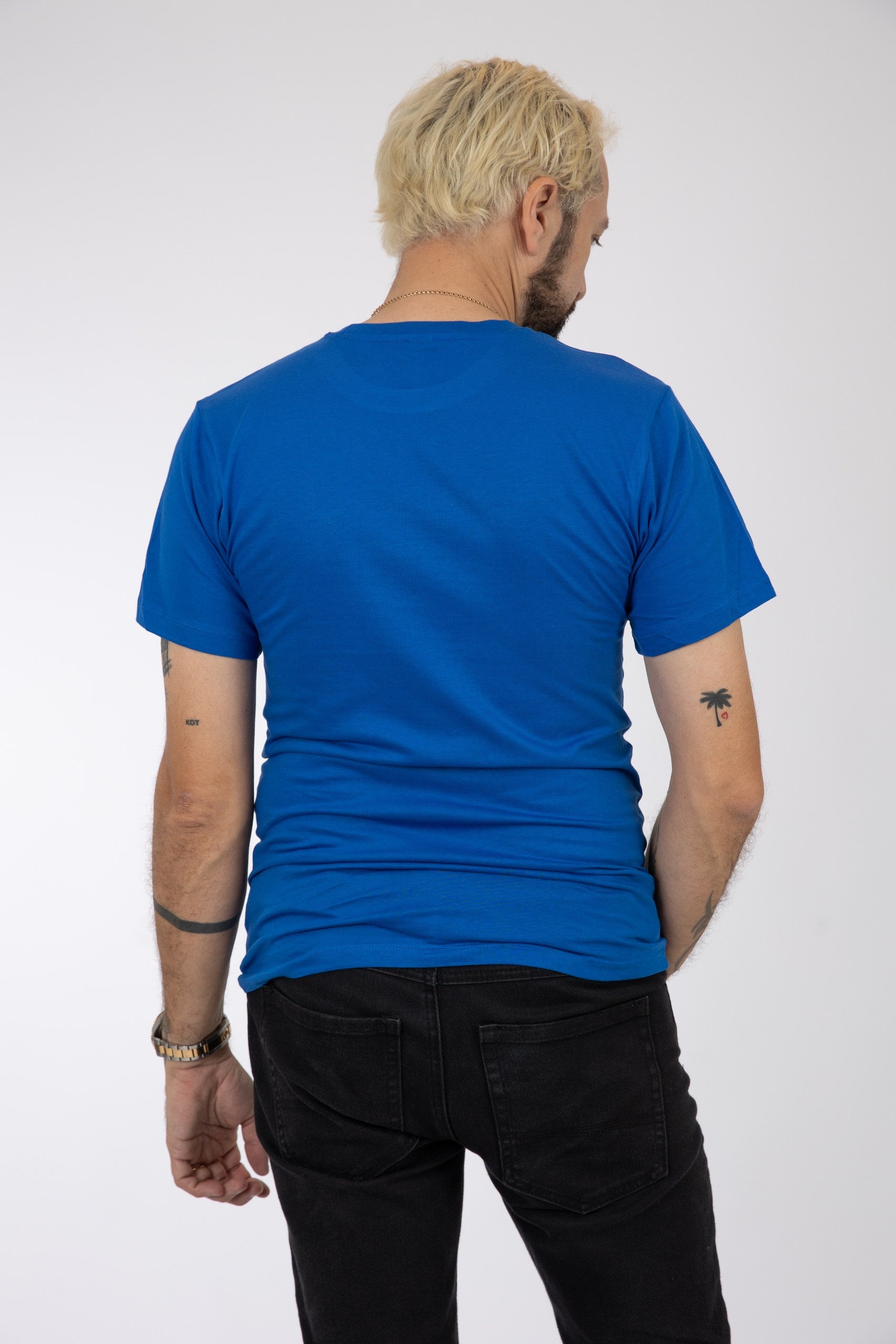 Adult Solid T-Shirts Royal Blue