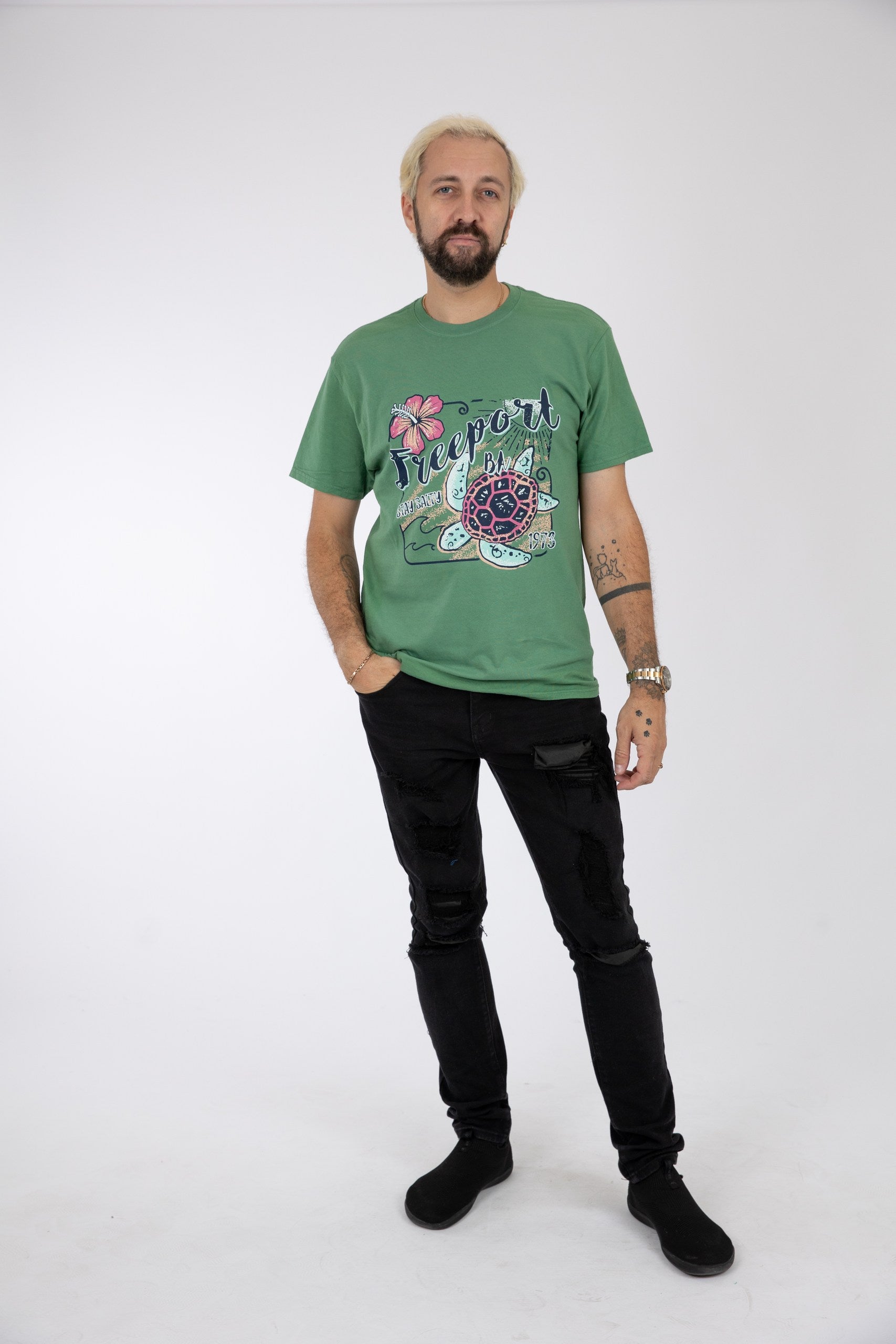Adult Solid T-Shirts Bay