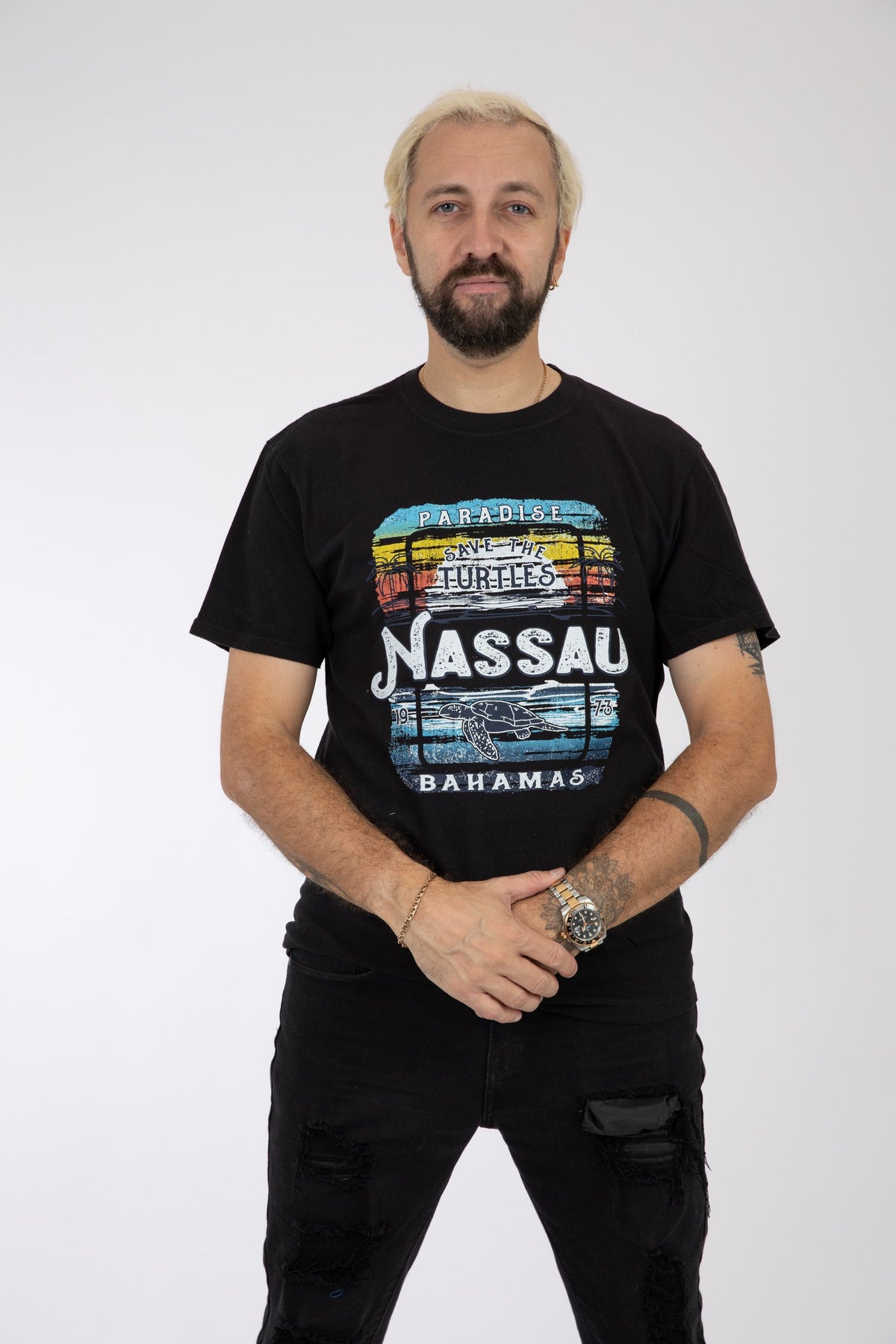 Adult Solid T-Shirts Black