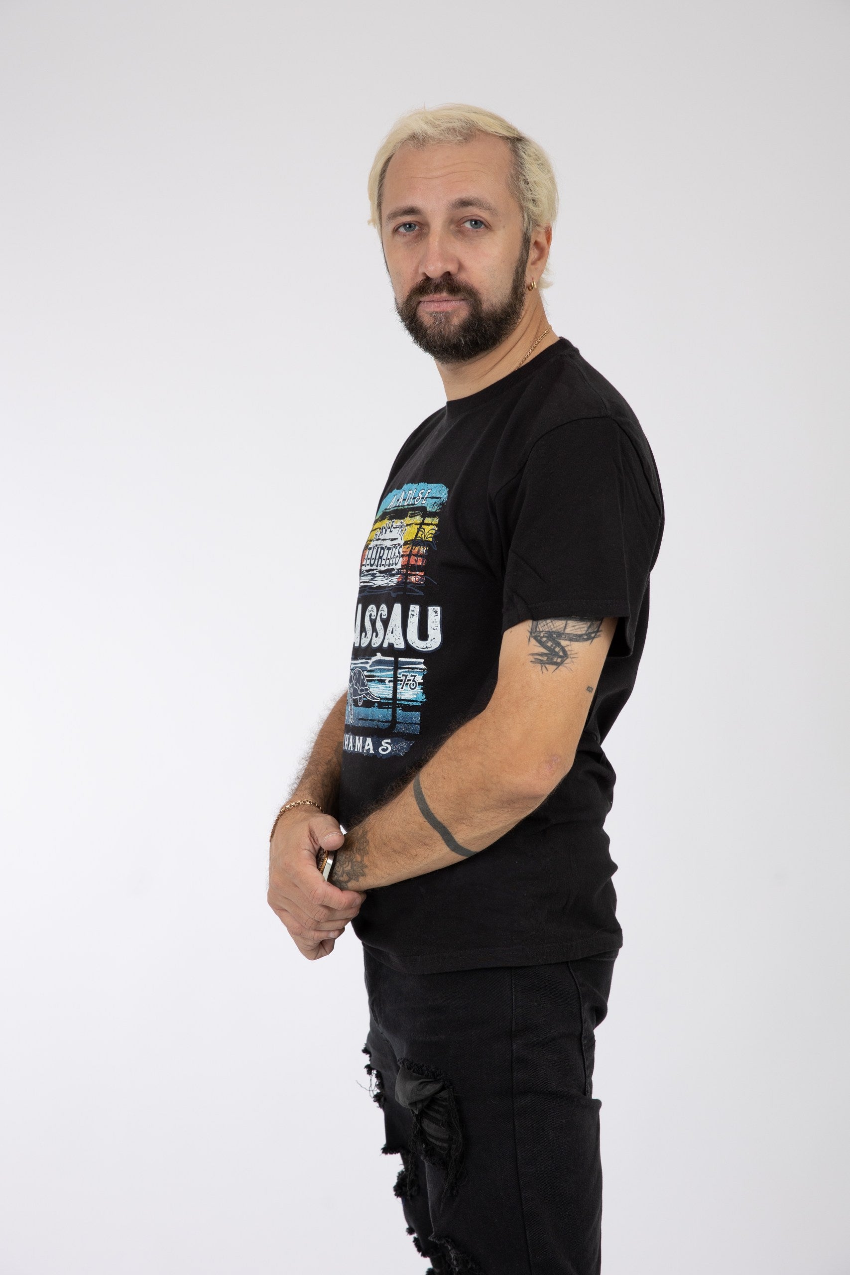 Adult Solid T-Shirts Black