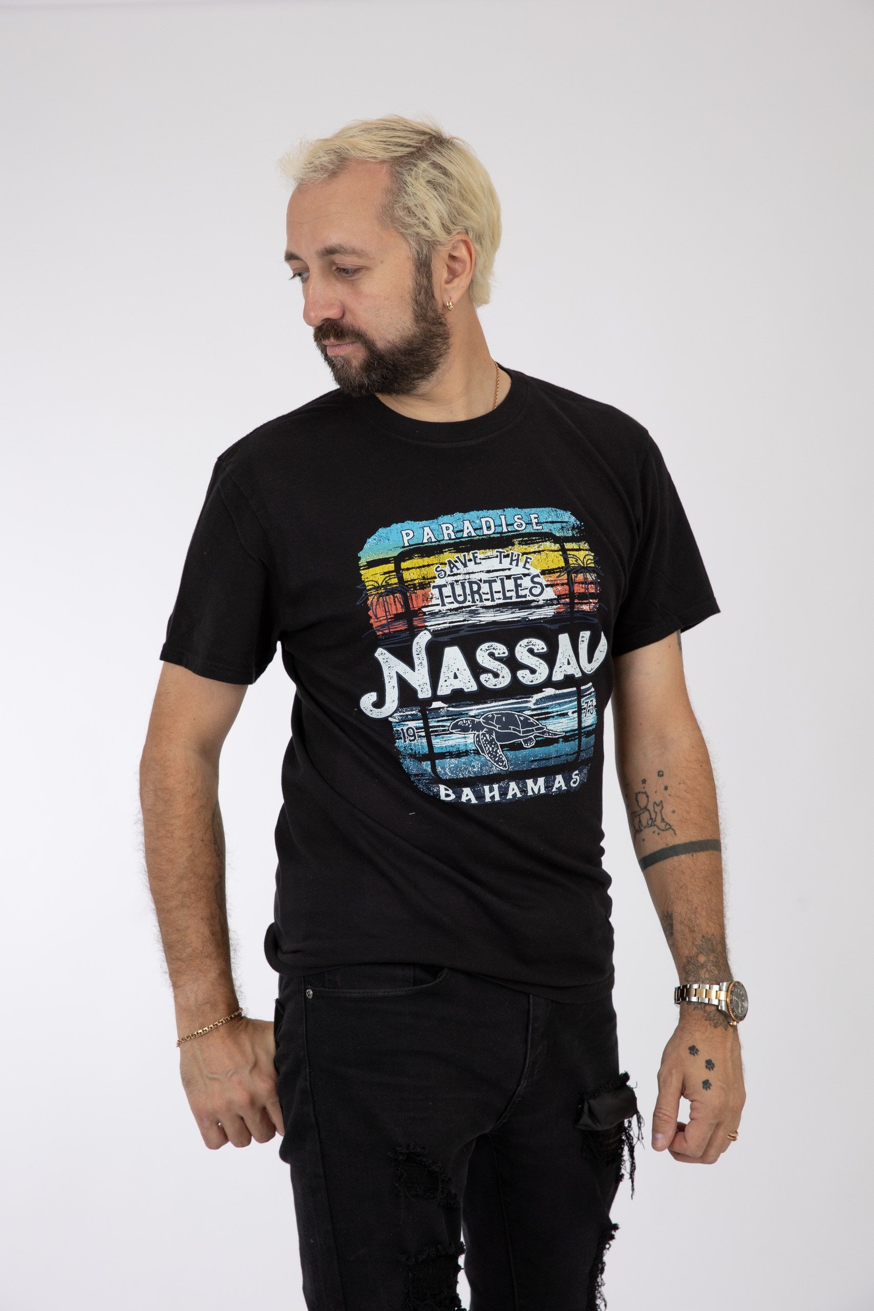 Adult Solid T-Shirts Black
