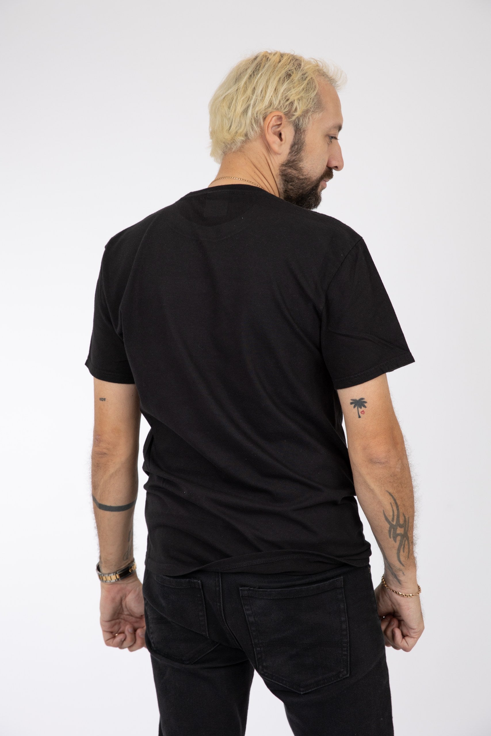 Adult Solid T-Shirts Black