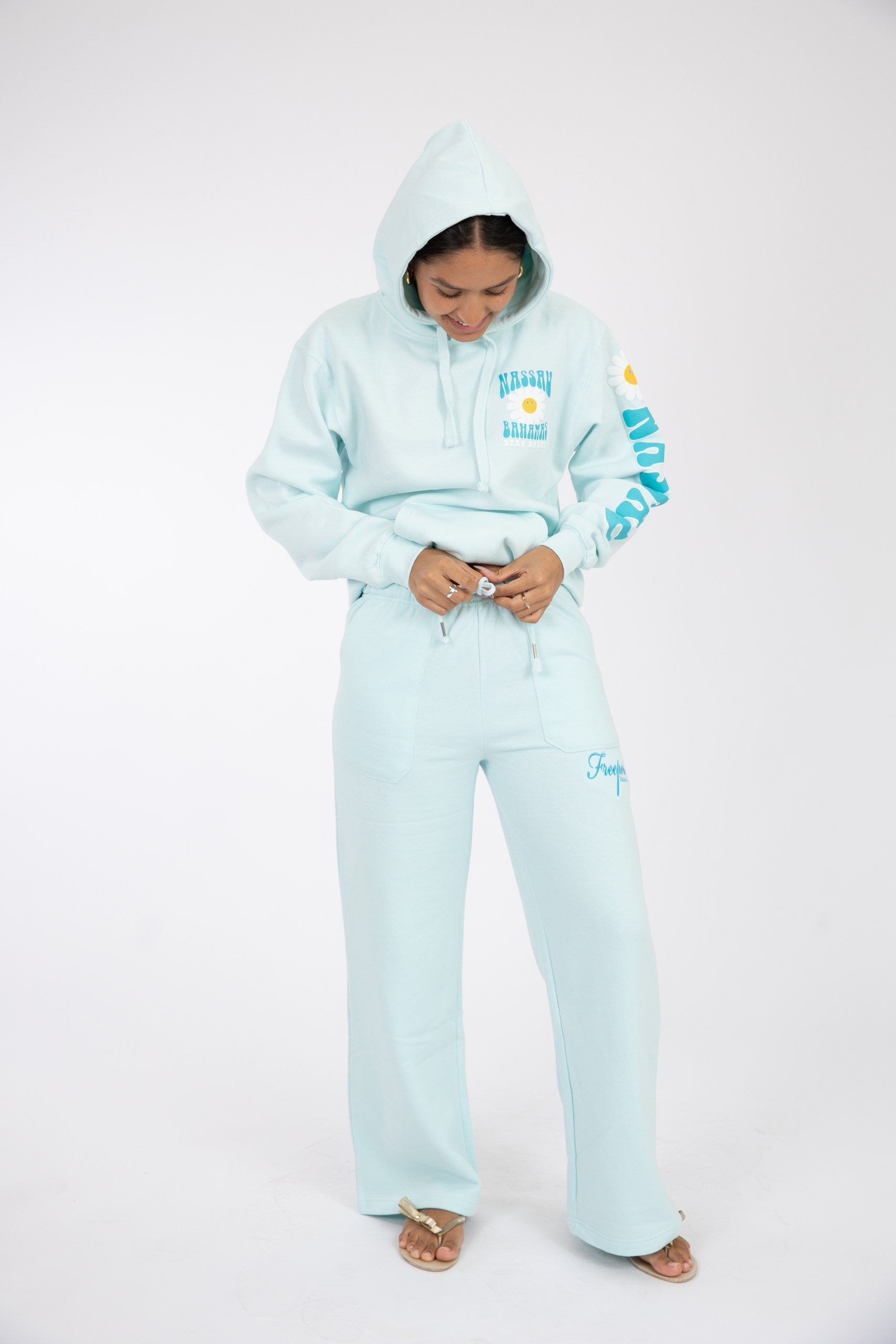 Adult Hoodie Blue Mint