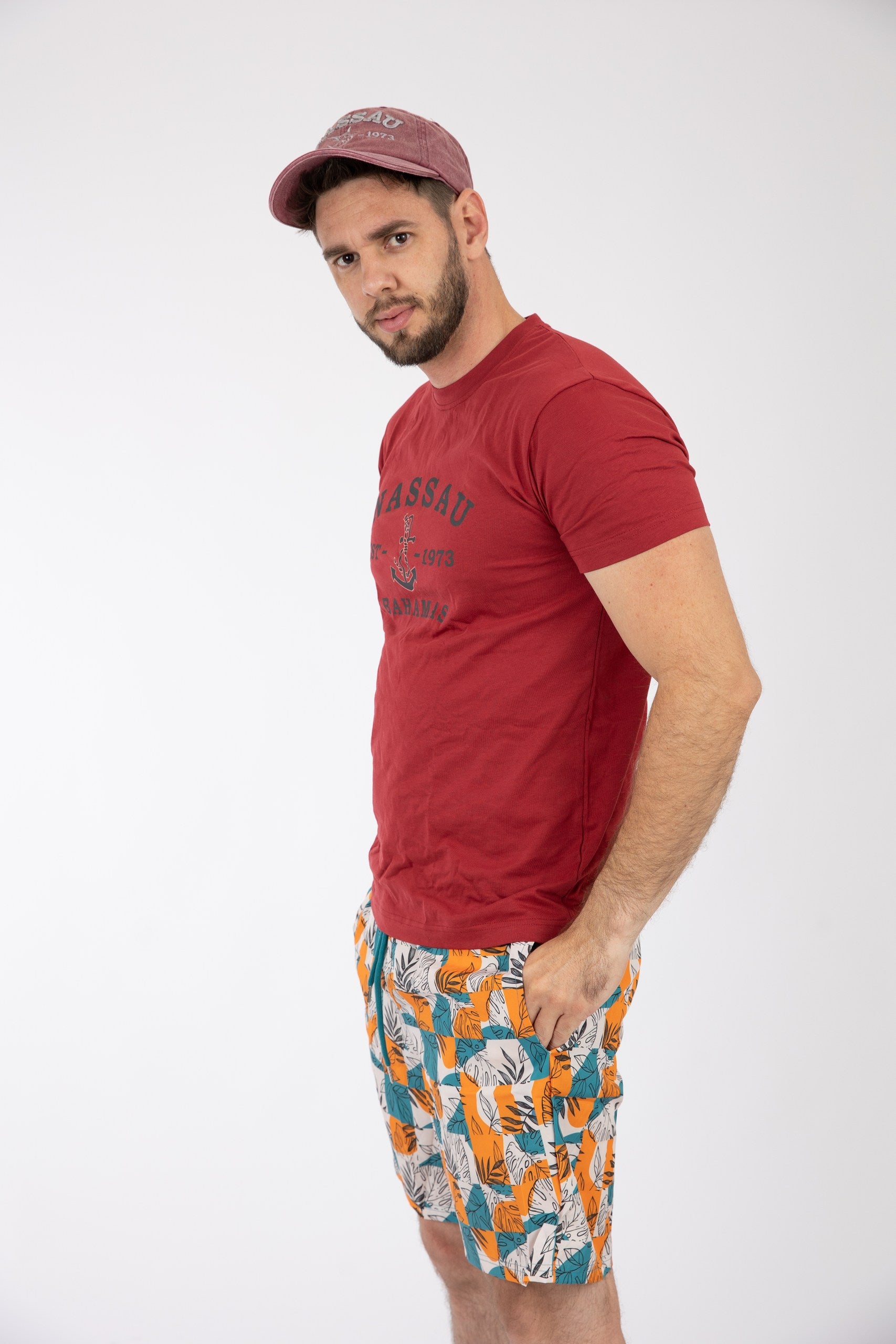 Adult Solid T-Shirts Heather Cardinal
