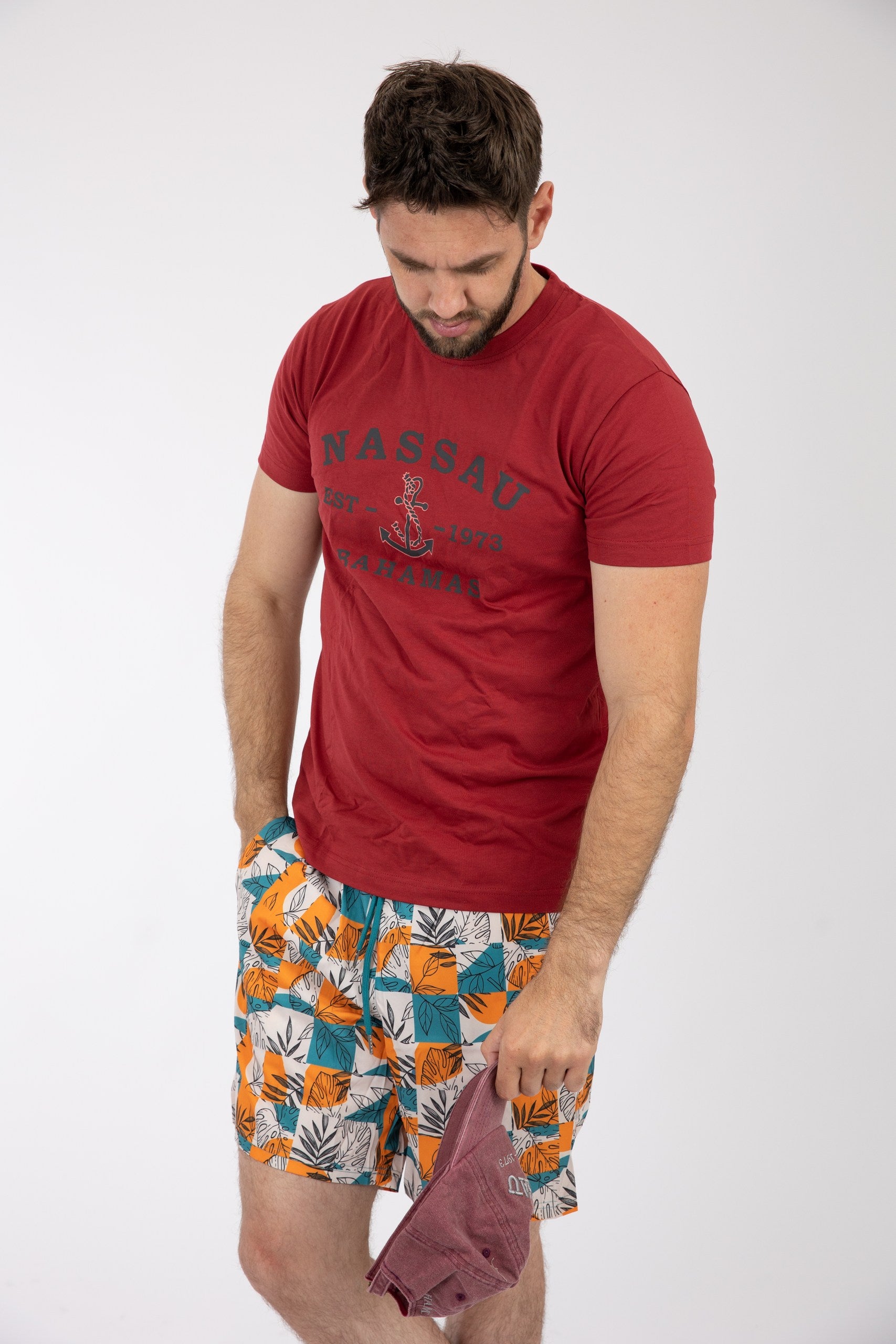 Adult Solid T-Shirts Heather Cardinal