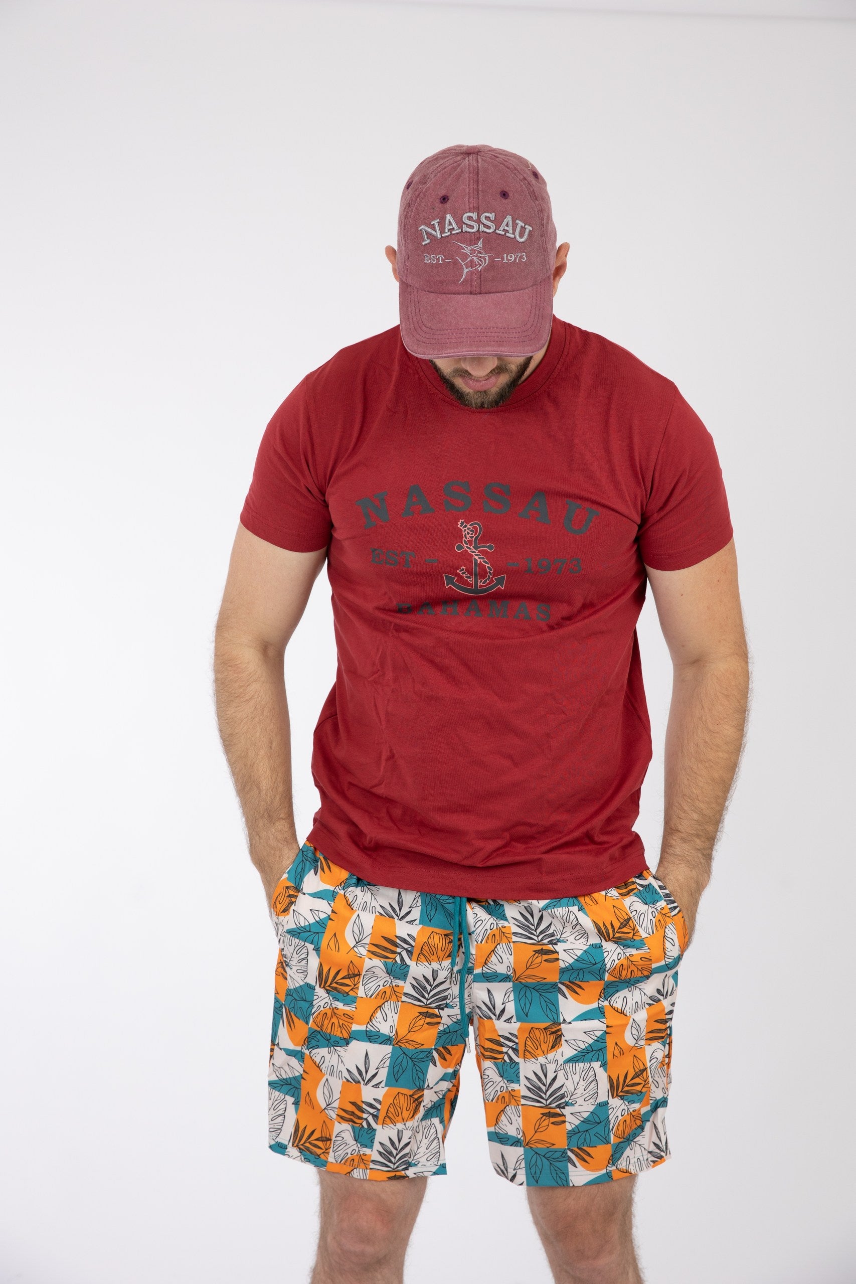 Adult Solid T-Shirts Heather Cardinal