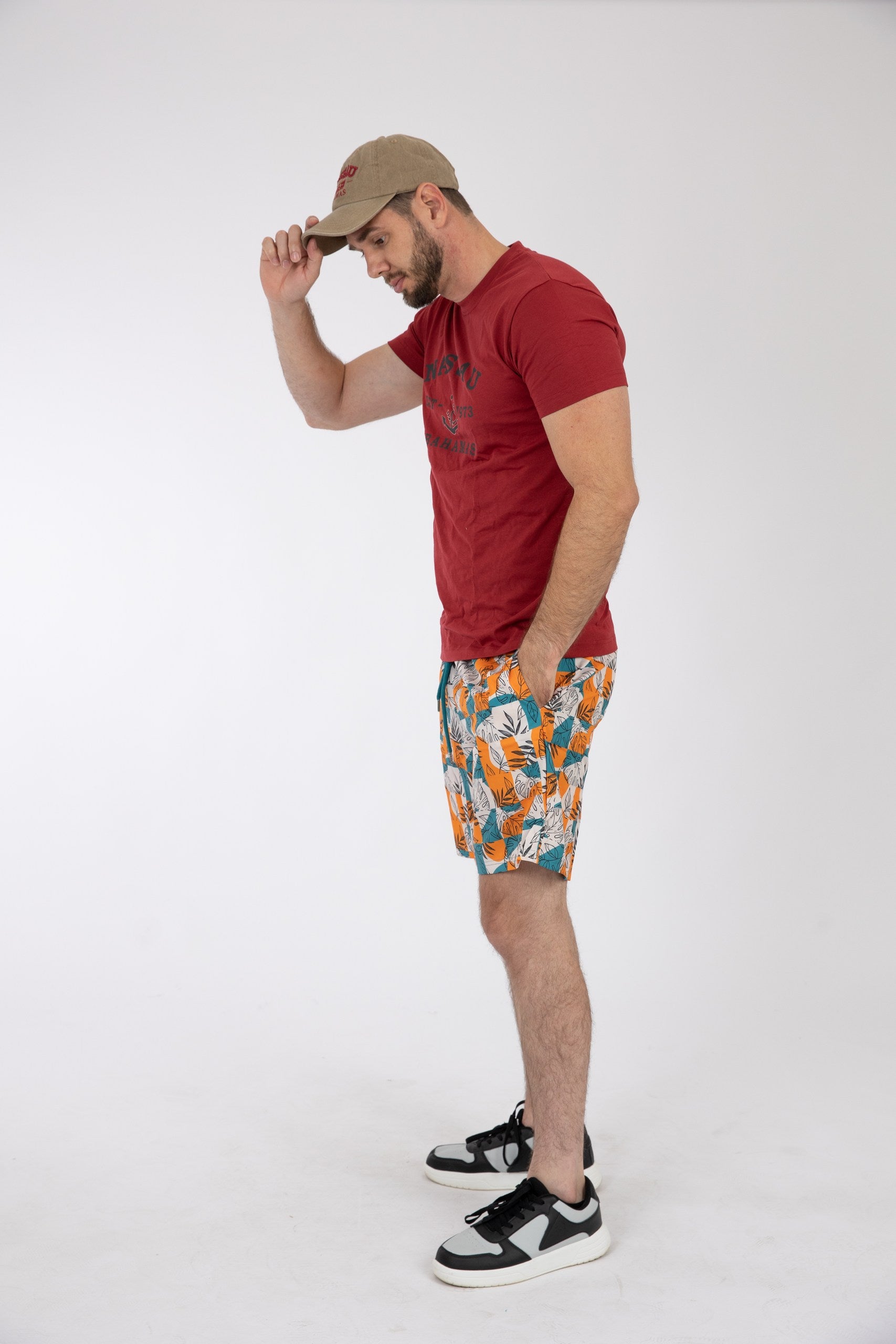 Adult Solid T-Shirts Heather Cardinal