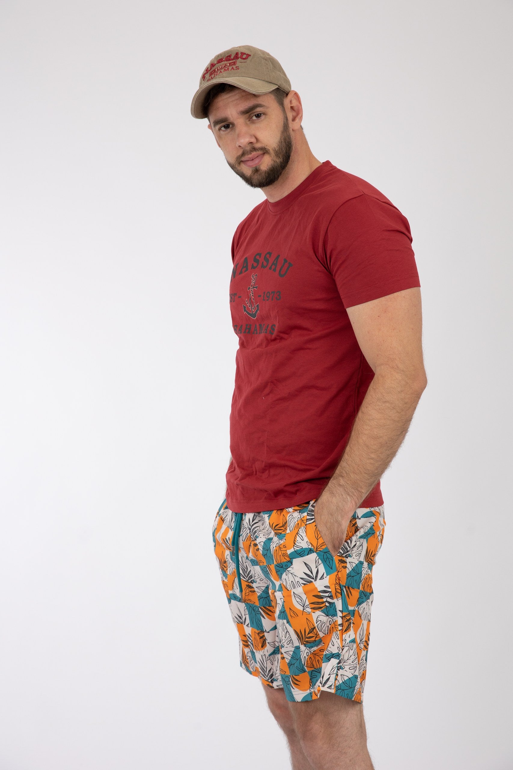 Adult Solid T-Shirts Heather Cardinal