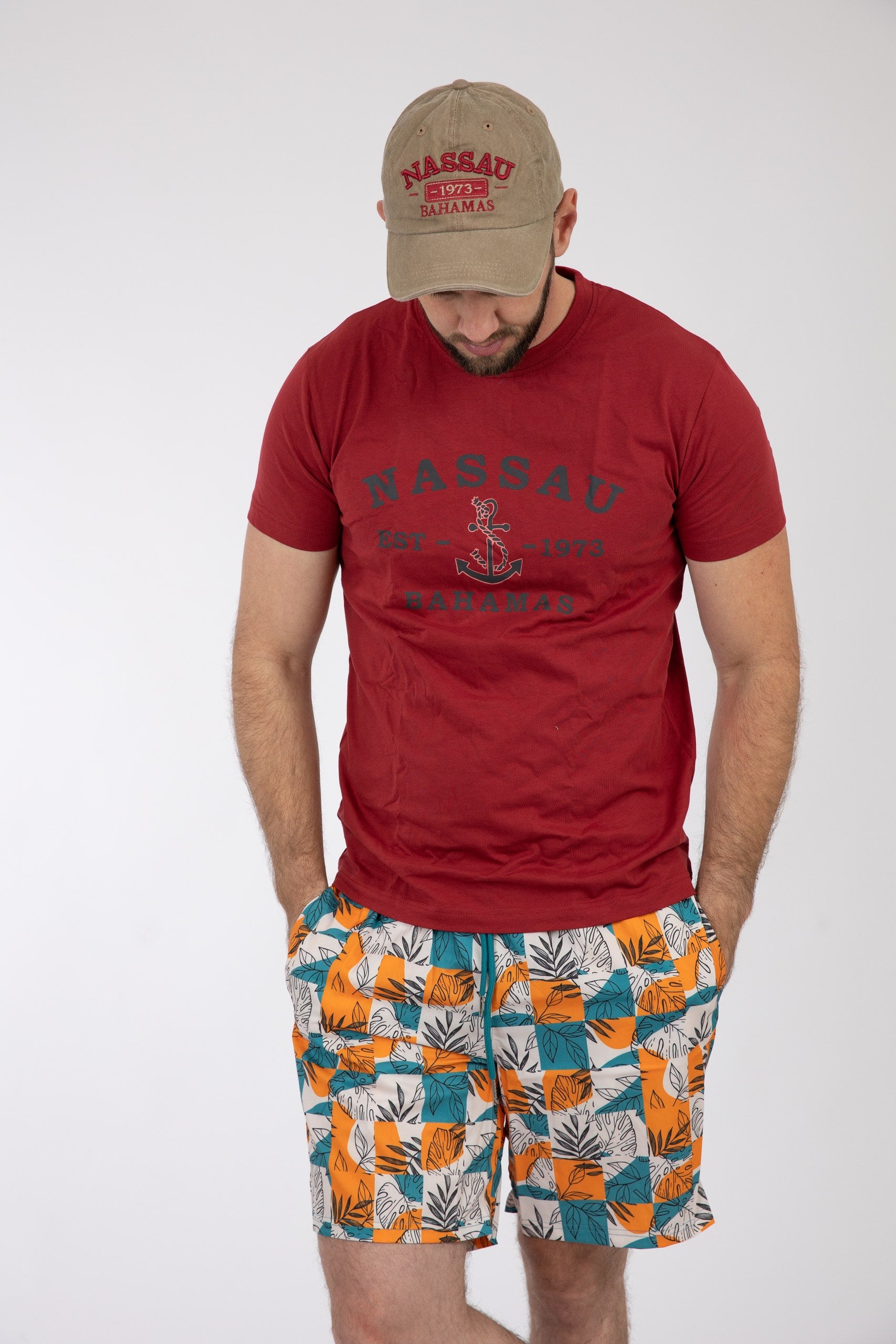 Adult Solid T-Shirts Heather Cardinal