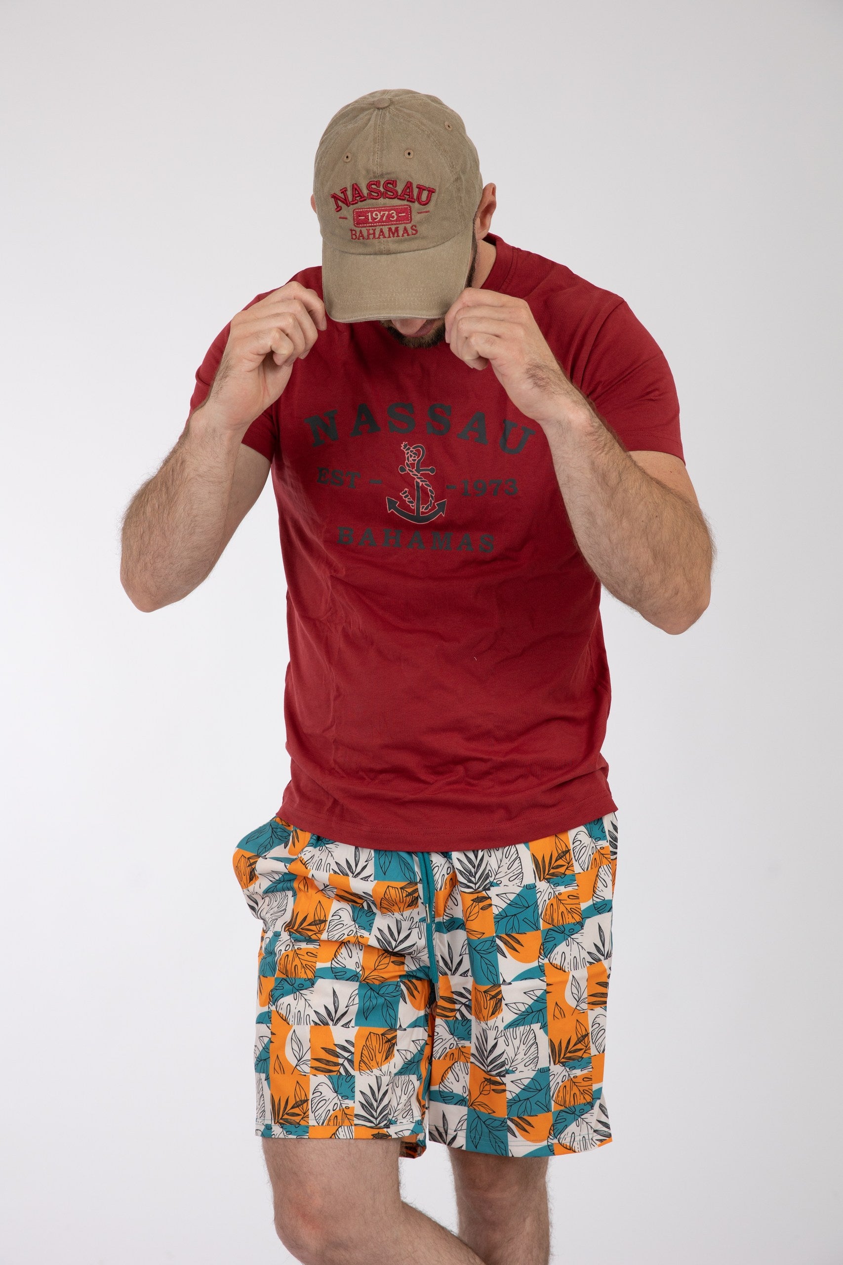 Adult Solid T-Shirts Heather Cardinal