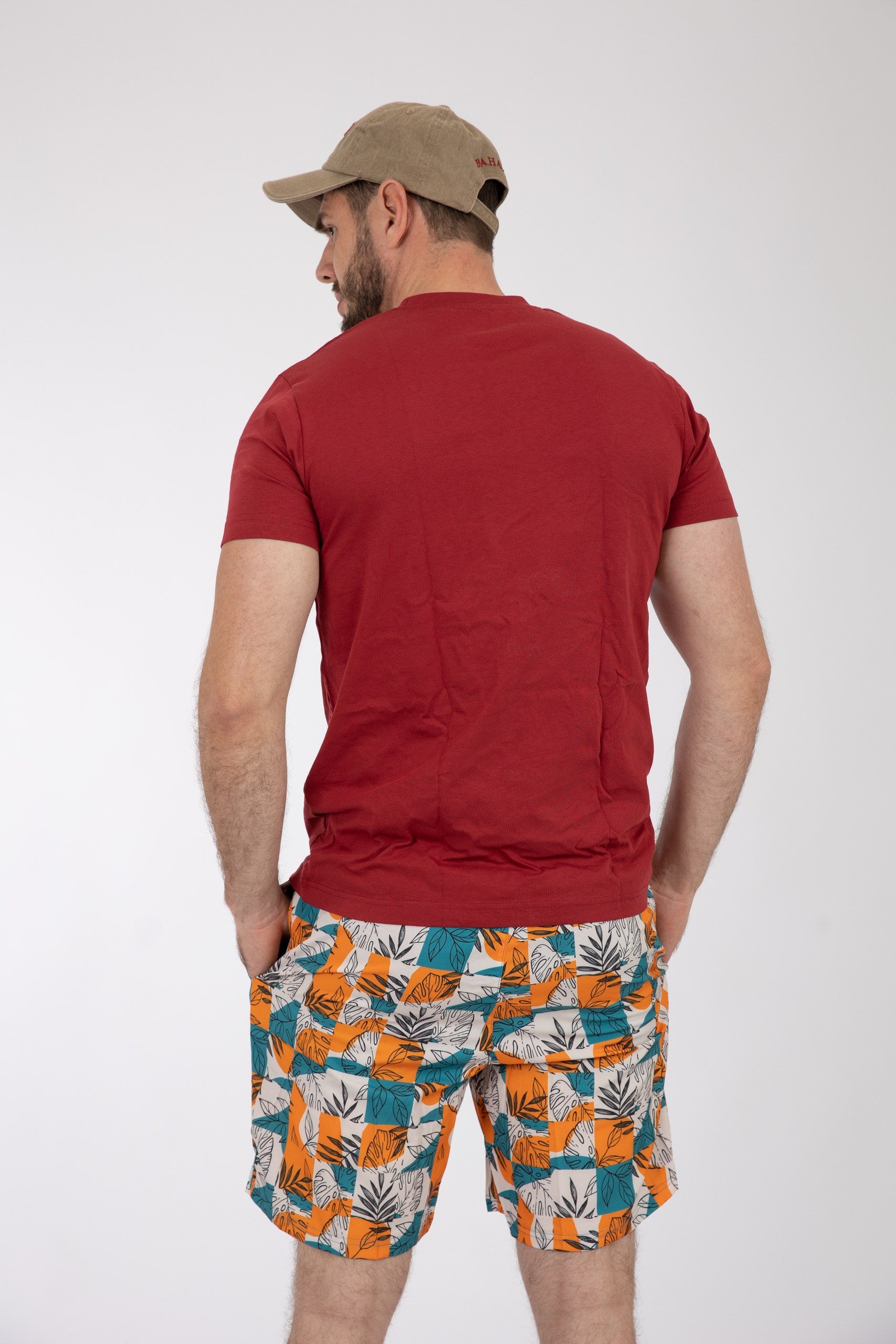 Adult Solid T-Shirts Heather Cardinal