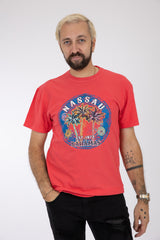 Adult Solid T-shirt Coral Silk