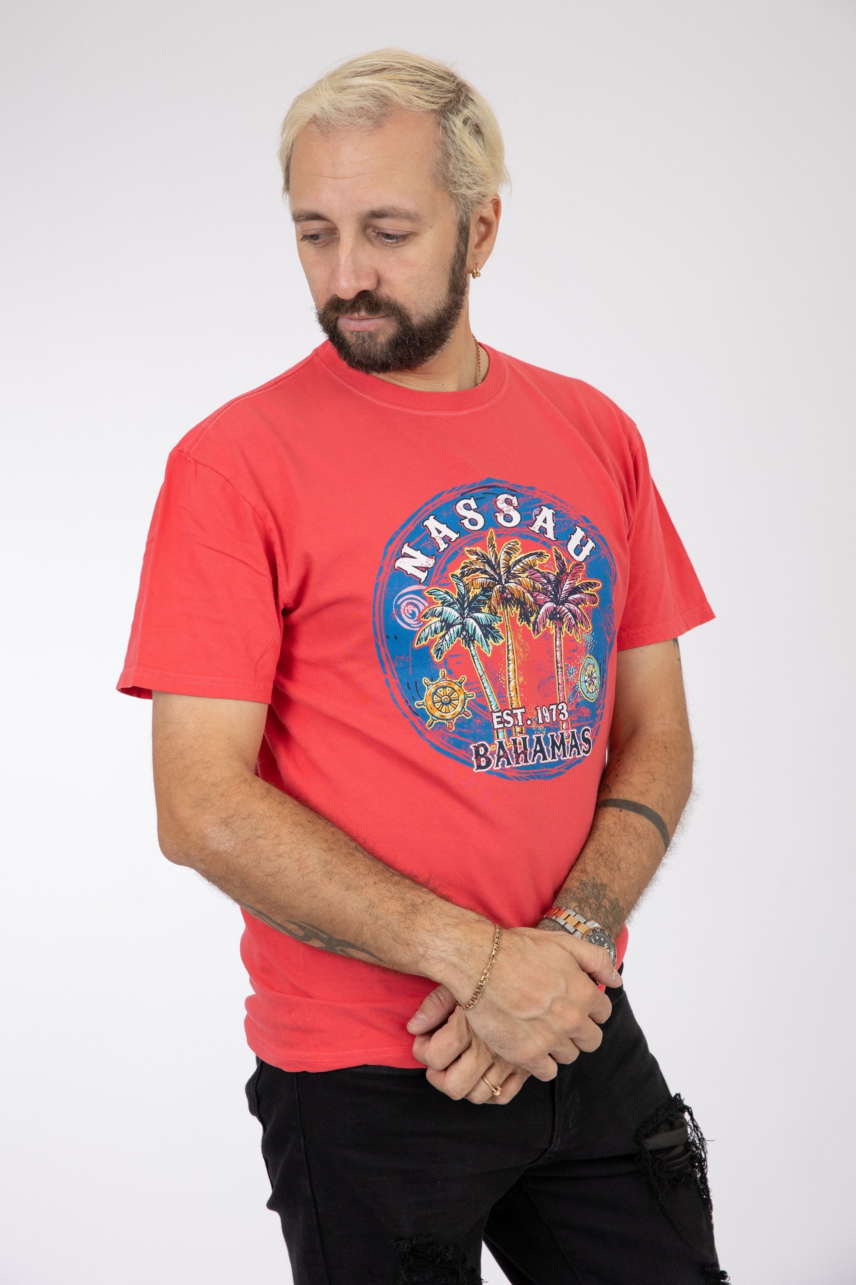 Adult Solid T-shirt Coral Silk