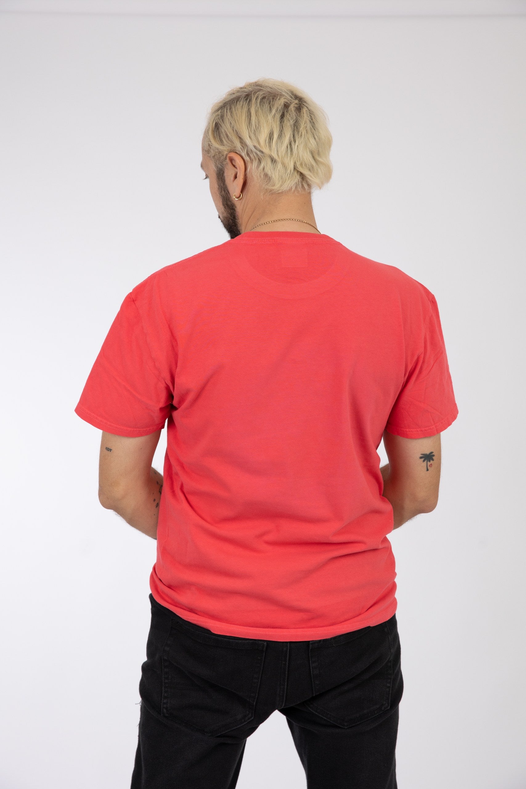 Adult Solid T-shirt Coral Silk