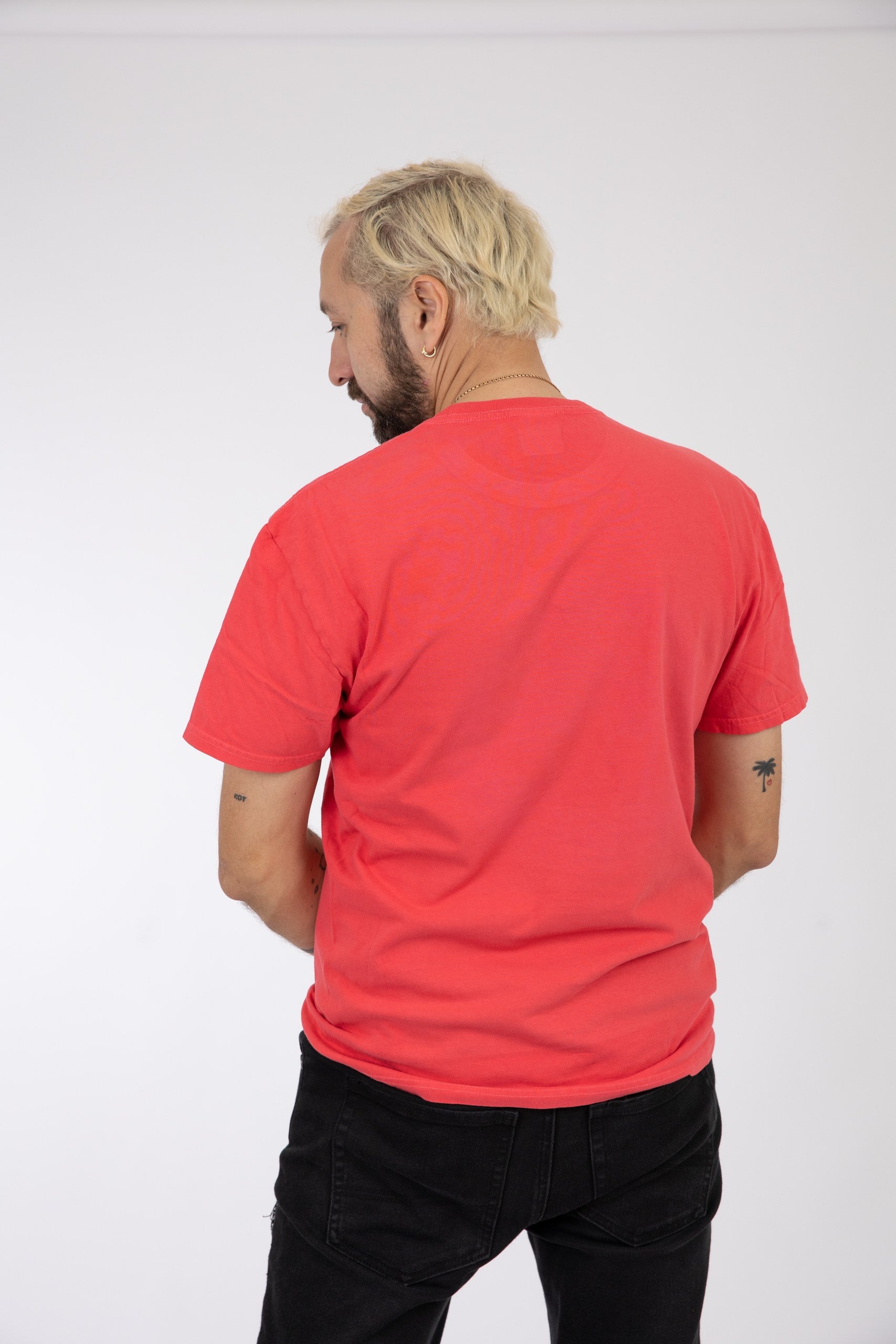 Adult Solid T-shirt Coral Silk